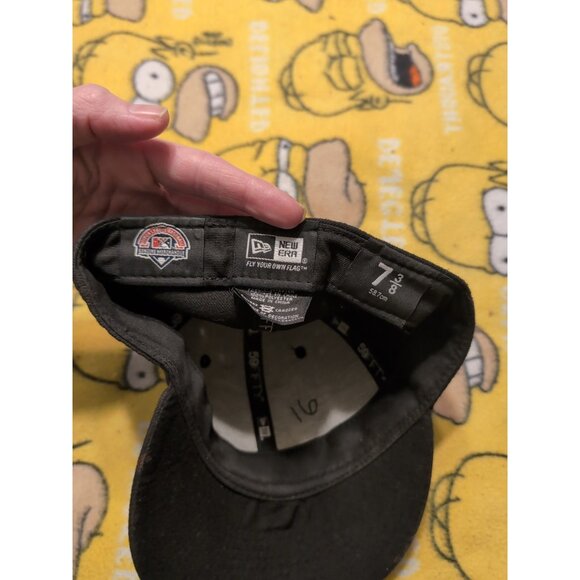 El Paso Chihuahuas Black Fitted Baseball Hat 7 3/8 New Era 59Fifty - Picture 7 of 8